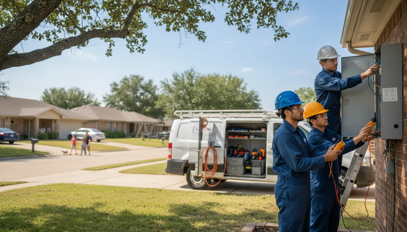 Certified electrician providing emergency electrical services in Ama, LA